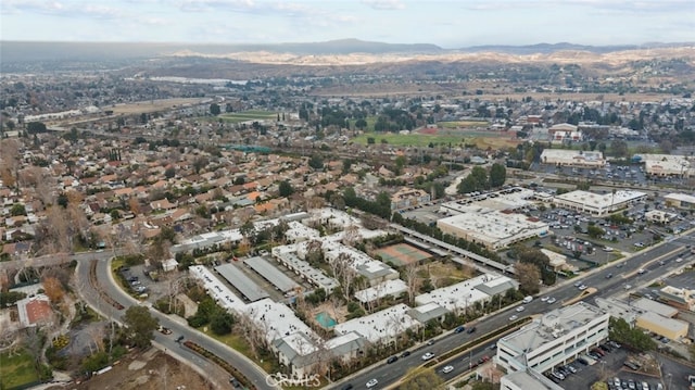 23515 Lyons Ave Unit 210, Valencia, CA 91355 - aerial view of property and surrounding area with mountains