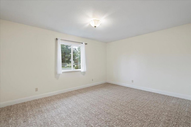 view of carpeted empty room