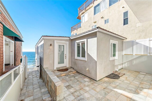 1051 Gaviota Dr, Laguna Beach, CA 92651 - patio / terrace featuring a water view and a patio area