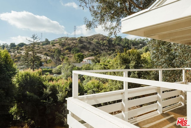 exterior space with a mountain view