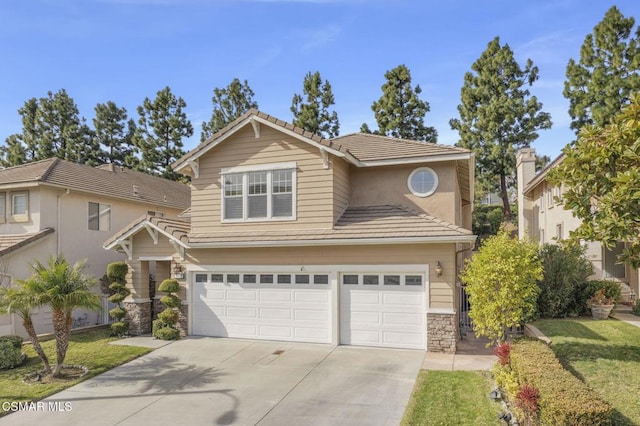 front facade featuring a garage