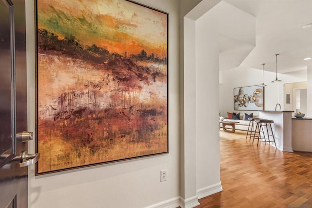 room details with wood-type flooring