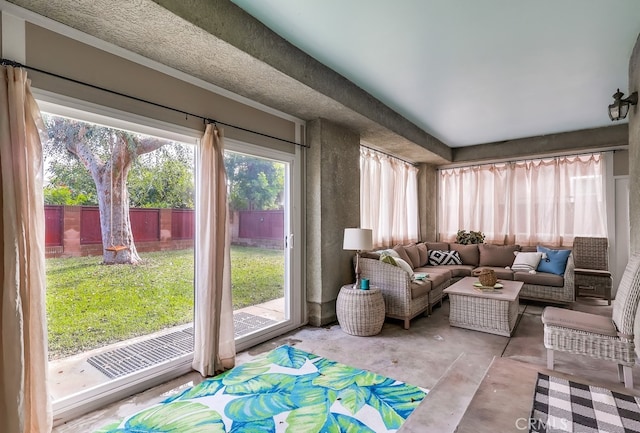 view of sunroom / solarium