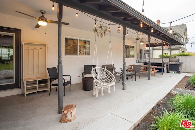 view of patio / terrace featuring area for grilling