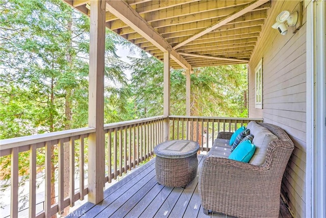 view of wooden terrace