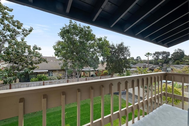 view of balcony