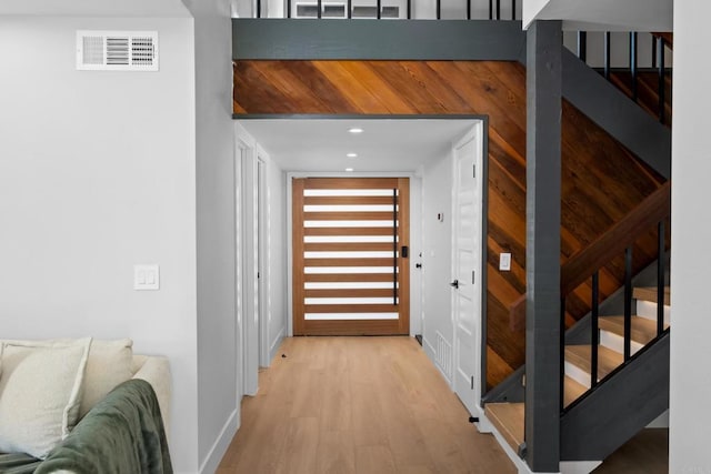 interior space featuring light hardwood / wood-style floors