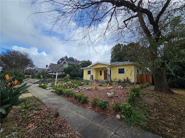 view of front of home