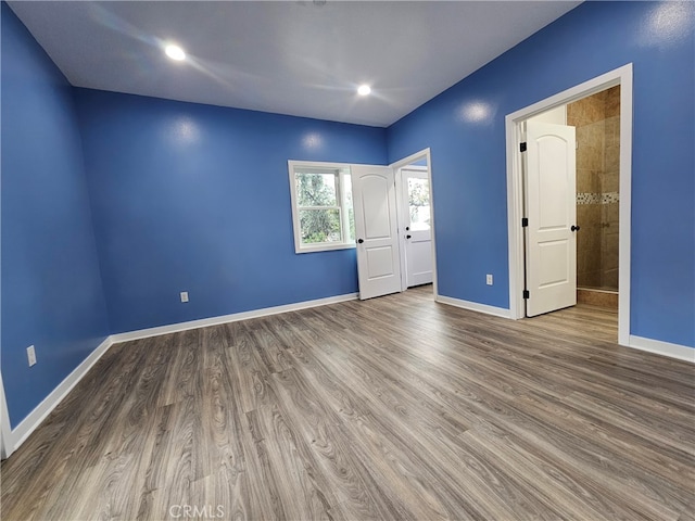interior space with wood-type flooring