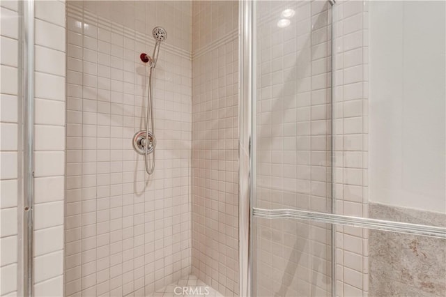 bathroom with walk in shower