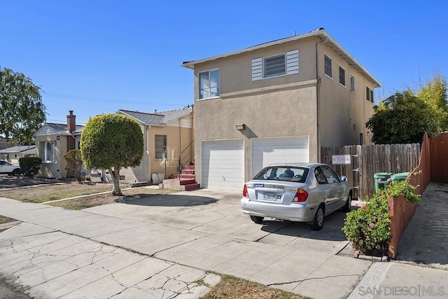 view of front of house featuring a garage