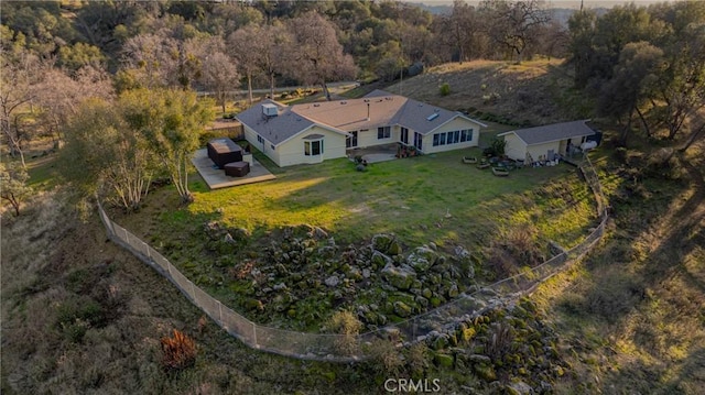 drone / aerial view