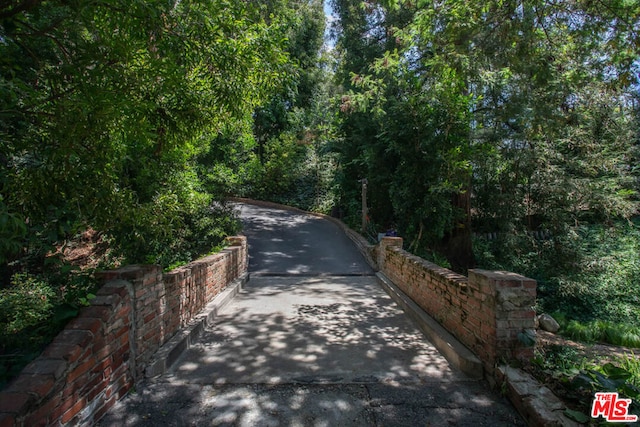 view of road