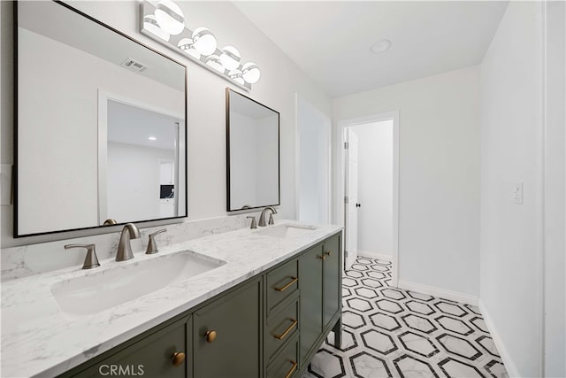 bathroom with vanity