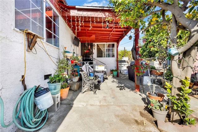 view of patio / terrace featuring a grill