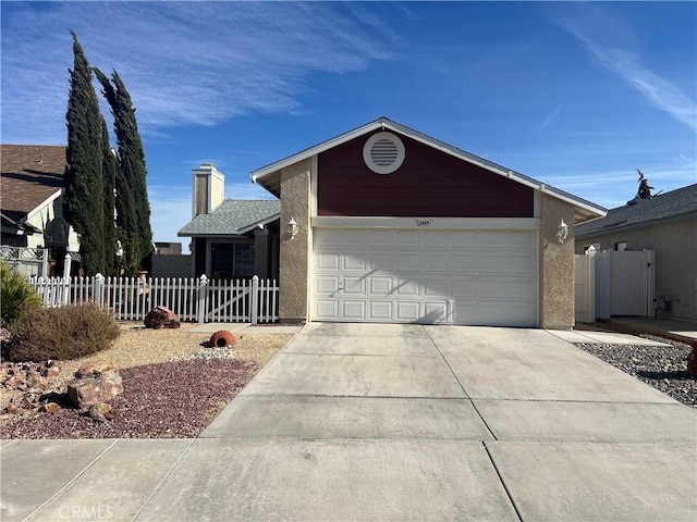 ranch-style house with a garage