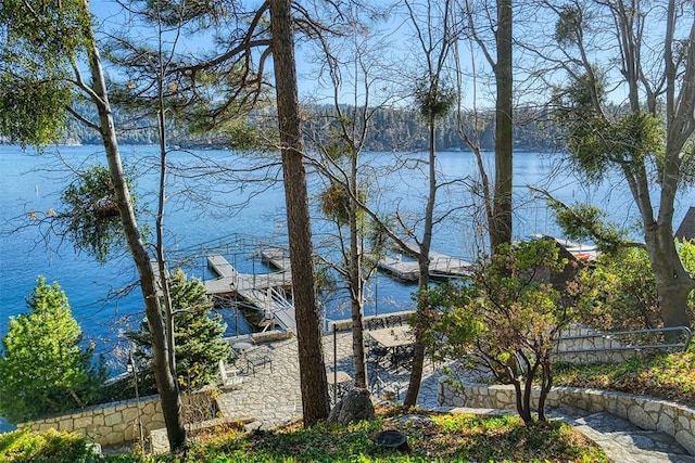 view of water feature