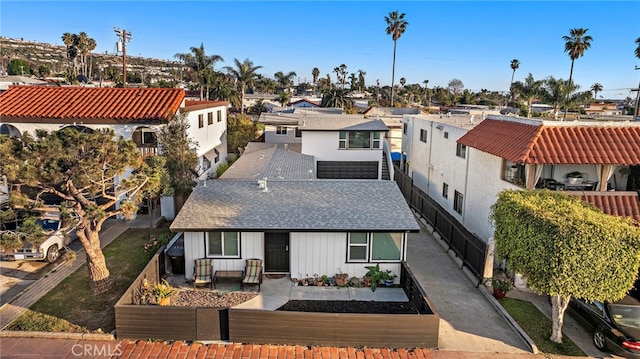 119 Avenida Del Poniente, San Clemente, CA 92672 - view of front of property with a residential view, a shingled roof, and board and batten siding