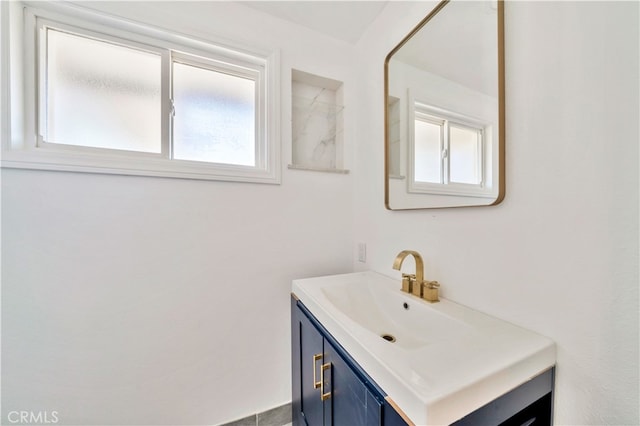 bathroom featuring vanity