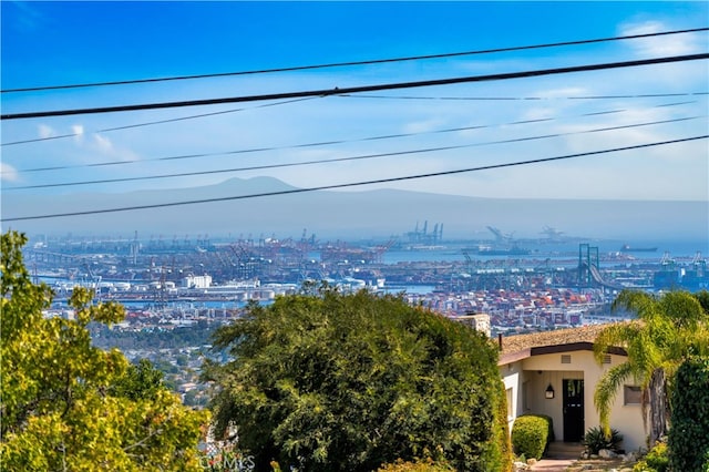 property's view of city with a mountain view