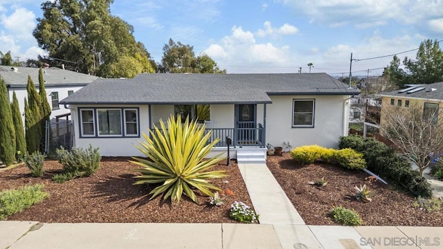 ranch-style house with a porch