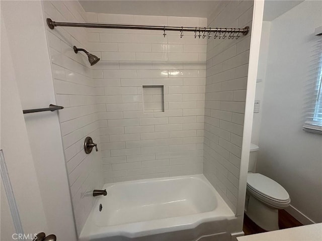 1605 S Atlantic Blvd, Alhambra, CA 91803 - full bathroom with toilet, shower / bath combination, and baseboards