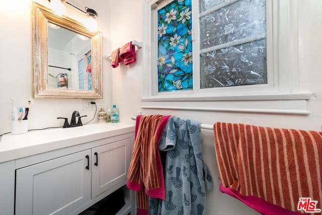 bathroom with vanity