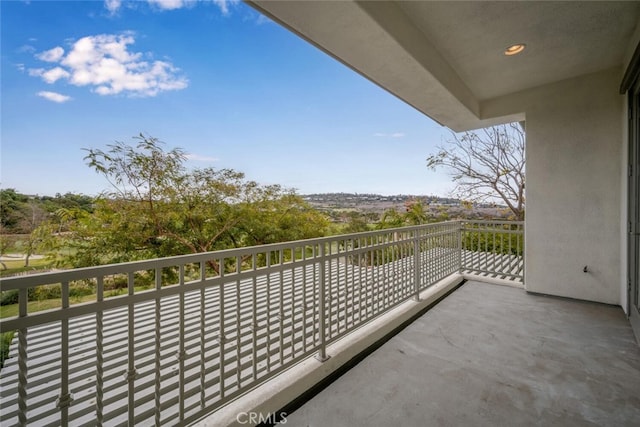 view of balcony