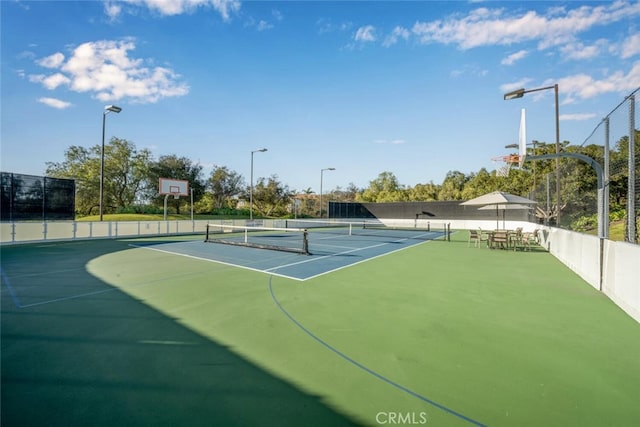 view of sport court