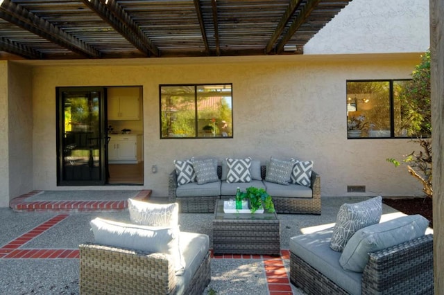 view of patio / terrace with outdoor lounge area