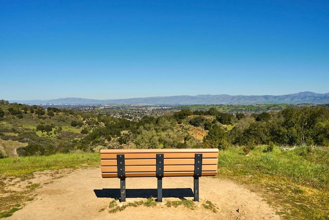 view of property's community featuring a mountain view