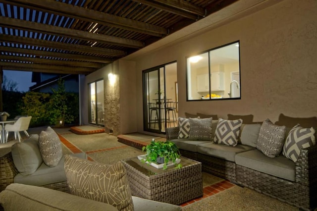 view of patio / terrace featuring outdoor lounge area