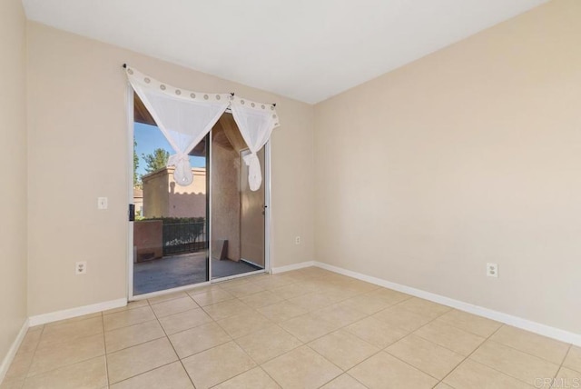 view of tiled empty room