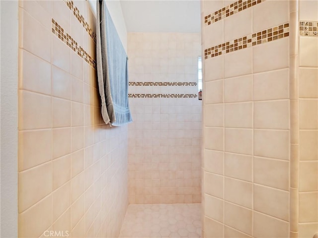 bathroom with walk in shower