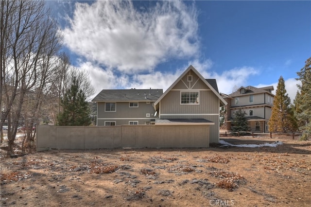 view of rear view of house