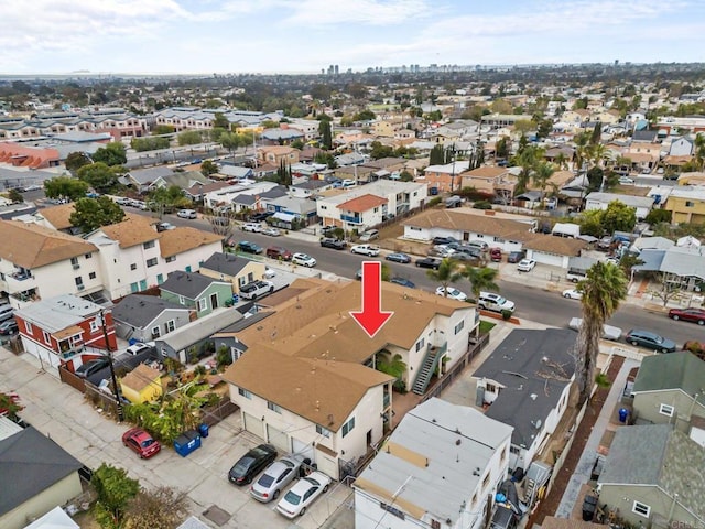 bird's eye view featuring a residential view