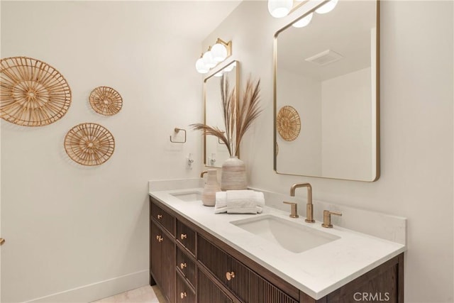 bathroom with vanity