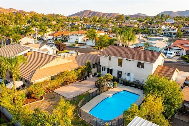 30340 Channel Way Dr, Canyon Lake, CA 92587 - drone / aerial view featuring a residential view and a mountain view