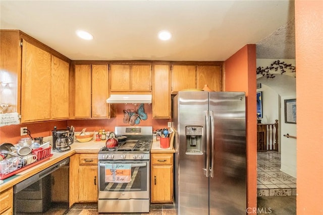 kitchen with stainless steel appliances