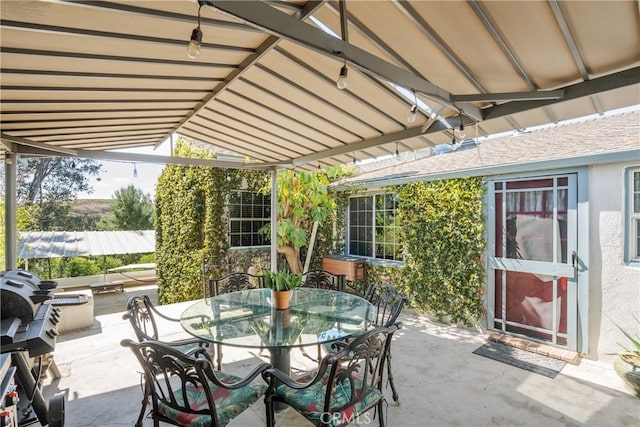 view of patio / terrace with outdoor dining space