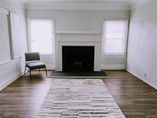 unfurnished room with dark hardwood / wood-style floors and a wealth of natural light