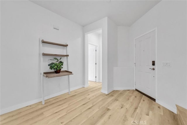 entryway featuring light hardwood / wood-style flooring