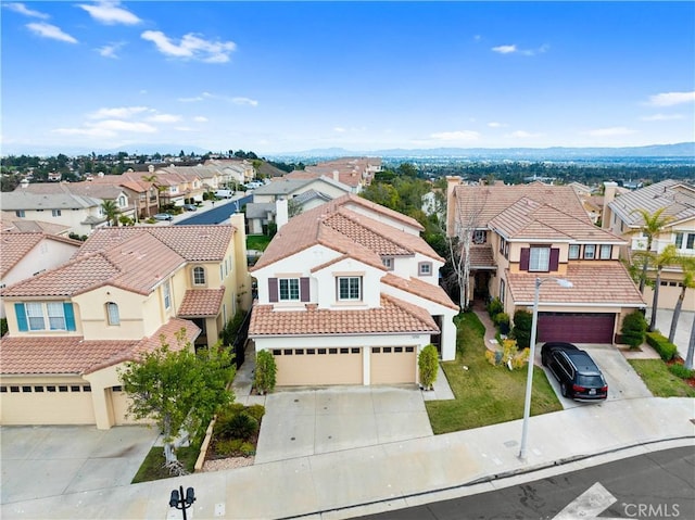 aerial view featuring a residential view