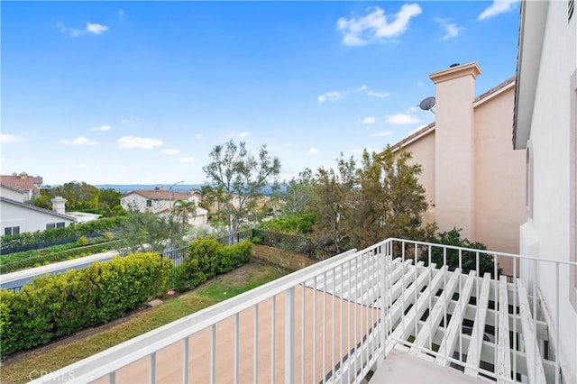 view of balcony