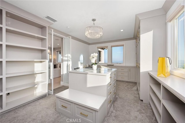 20436 W Liverpool Way, Porter Ranch, CA 91326 - spacious closet with light colored carpet and a chandelier