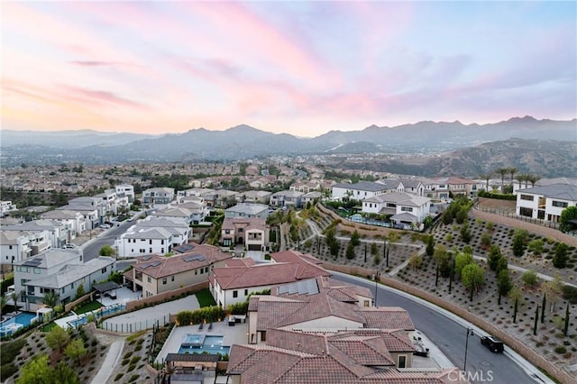 20436 W Liverpool Way, Porter Ranch, CA 91326 - aerial view at dusk of a mountain view and a residential view