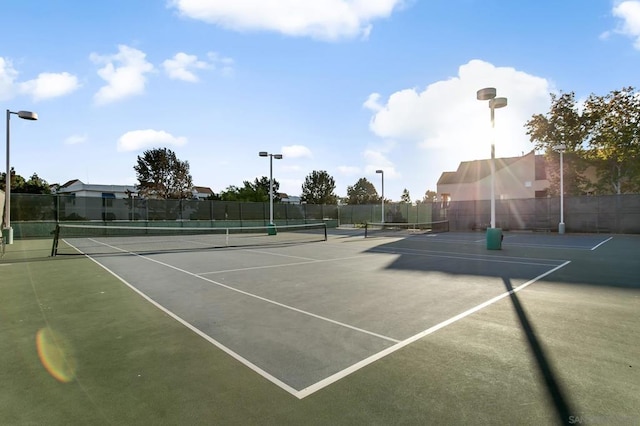 view of tennis court