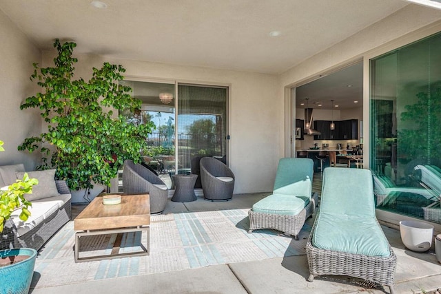 view of patio / terrace with outdoor lounge area