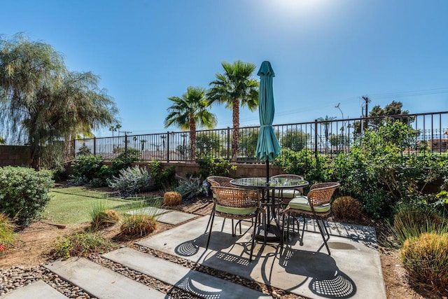 view of patio