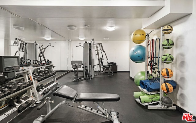 view of exercise room